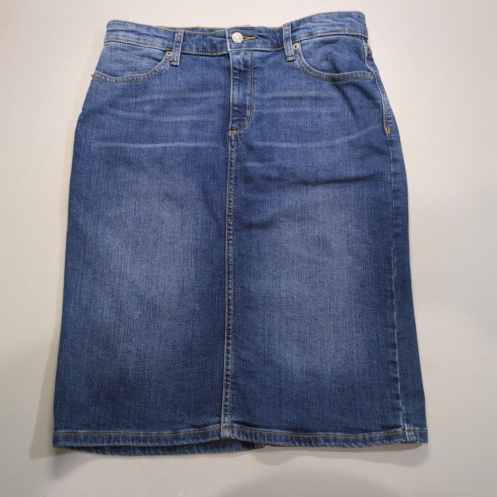 Banana Republic Denim Jean Pencil Skirt Womens Size 4/27 Y2K Preppy